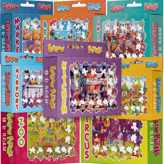60-Piece Puzzles - Real Life Themes